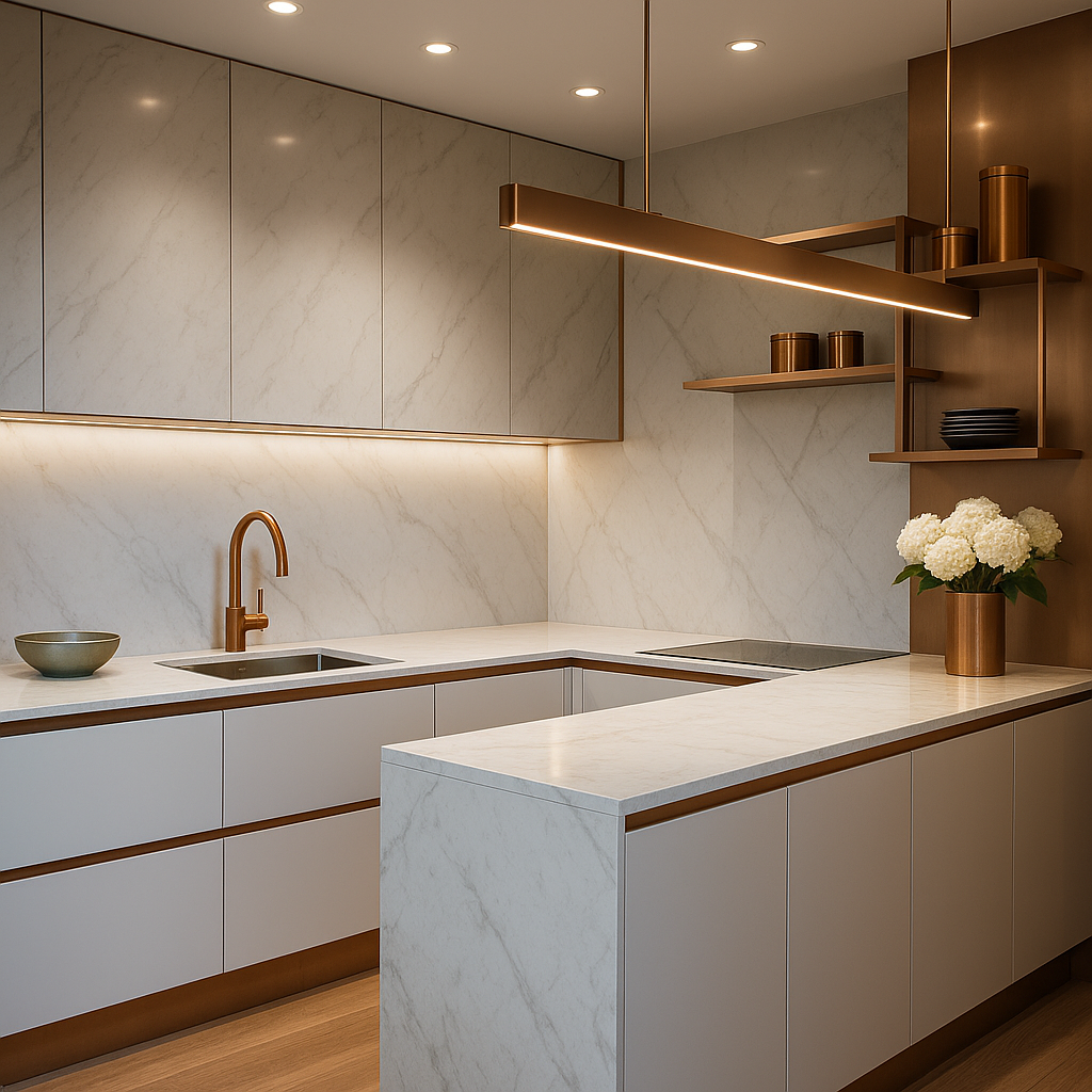 ✨ Luxe en stijl! Deze bronzen accenten geven een premium uitstraling. Perfect voor de inrichtingsliefhebber! #luxeinterieur #premiumdesign